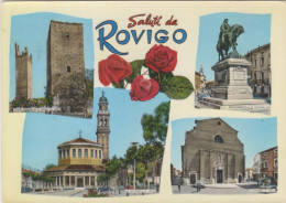 Cartolina Rovigo - Saluti Con Vedutine - Rovigo