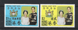 Hong Kong 1975 Royal Visit  Y.T. 295/296 ** - Neufs