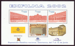 Espagne, 2002, BF N° 105 ** " Exfilna 2002 " ( Côte 8€ ) - Blocs & Feuillets