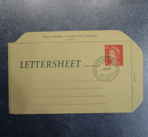 AUSTRALIA  Letter Sheetr  4c Red 1966  ASC LS2   ~~L@@K~~ - Enteros Postales