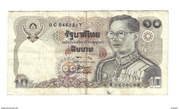 *thailand 10 Baht 1980 Sig 56  87e - Tailandia
