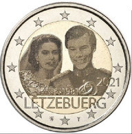 2 Euro Commemorative Luxembourg 2021  Mariage Du Couple Grand-ducal Version PHOTO - Luxembourg