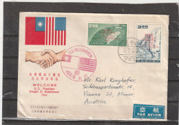 China Taiwan EISENHOWER VISIT FDC 1960 - Cartas & Documentos