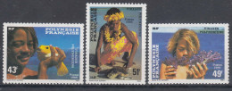 French Polynesia Polinesie 1986 Mi#445-447 Mint Hinged - Ongebruikt