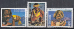 French Polynesia Polinesie 1986 Mi#445-447 Mint Never Hinged - Unused Stamps