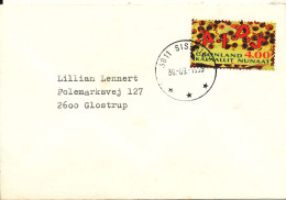Greenland Cover Sent To Denmark Sisimiut 30-9-1993 Single Franked AIDS Stamp - Brieven En Documenten