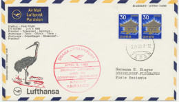 JAPAN 3.4.1969, Erstflug Deutsche Lufthansa Mit Boeing 707 „OSAKA (Japan) – DÜSSELDORF“ (Hab.1091/Sie.568B) - Airmail