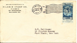 USA Cover Baltimore 23-2-1935 Single Franked Imperforated BYRD ANTARCTIC EXPEDITION II The Flap On The Backside Of The - 1851-1940