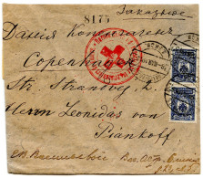 RUSSIE - LETTRE CENSUREE DE PETROGRAD POUR COPENHAGUE - Cartas & Documentos