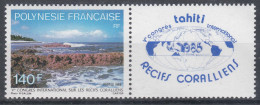 French Polynesia Polinesie 1985 Mi#428 Mint Never Hinged With Tab - Neufs