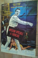 AFFICHE CINEMA FILM MISSION SPECIALE A CARACAS Raoul ANDRE Rod CAREY Jany CLAIR TBE 1965 DESSIN XARRIE - Affiches & Posters