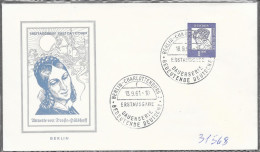 Germania/Germany/Allemagne (Berlino): FDC, Annette Von Droste-Hülshoff, Poetessa, Poetess, Poétesse - Famous Ladies