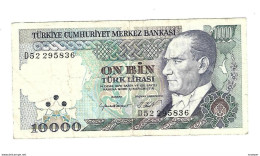 *turkey 10000 Lira 1989  200 - Turkije