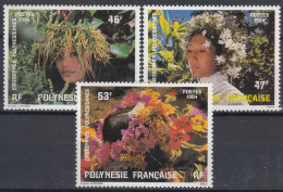 French Polynesia Polinesie 1984 Mi#410-412 Mint Never Hinged - Unused Stamps