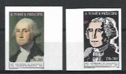 SAO TOME AND PRINCIPE 1982   George Washington Imperforated MNH - George Washington