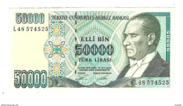 Turkey 50000 Lira 1995  204  Unc - Turkey