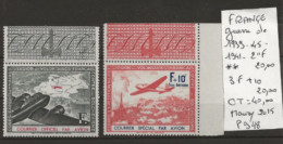 TIMBRE DE FRANCE NEUF **MNH GUERRE DE 1939-45 Nr 2 F-3F   COTE 40.00  € - War Stamps