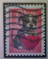 United States, Scott #5746, Used(o), 2023, Love Stamp: Puppy And Heart, (60¢) - Usati