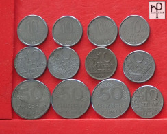 BRAZIL  - LOT - 12 COINS - 2 SCANS  - (Nº58010) - Collections & Lots