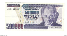 *turkey 500000 Lira 1998  212 - Turquie