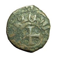 Cilician Armenia Medieval Coin Levon IV Pogh 19mm King / Cross 04363 - Armenië