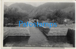 223045 ARGENTINA SAN LUIS CANAL DE RIEGO POSTAL POSTCARD - Argentine