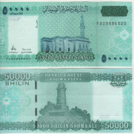 Somalia New 50'000 Shilin Soomaali. 2023  PW43   " Mosque  Front & Back " - Somalië