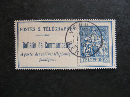 C). TB Timbre Téléphone N°24, Oblitéré . - Telegraaf-en Telefoonzegels