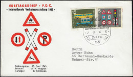 Allemagne 1965 Y&T 340 Et 342 Sur FDC. Exposition Internationale Des Transports, Sécurité Routière - Ongevallen & Veiligheid Op De Weg