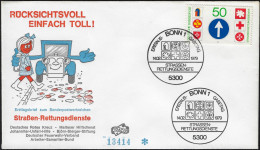 Allemagne 1979 Y&T 847 Sur FDC. Service De Secours Aux Blessés De La Route, Sécurité Routière, Croix-Rouge - Unfälle Und Verkehrssicherheit