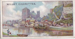 26, Town & Citadel, Huy   - Gems Of Belgian Architecture 1915 -  Wills Cigarette Card - Original  - Antique - 3x7cms - Wills