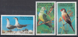 French Polynesia Polinesie 1981 Birds Mi#333-335 MNG - Neufs