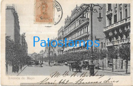 223062 ARGENTINA BUENOS AIRES AVENIDA DE MAYO & CARRIAGE A HORSE CIRCULATED TO FRANCE POSTAL POSTCARD - Argentine