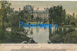 223063 ARGENTINA BUENOS AIRES CONSTITUCION PLAZA & ESTACION DE TREN STATION TRAIN CIRCULATED TO UK POSTAL POSTCARD - Argentine