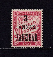 ZANZIBAR 1897 TAXE N°4 NEUF AVEC CHARNIERE - Unused Stamps