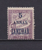 ZANZIBAR 1897 TAXE N°5 NEUF SANS GOMME - Neufs