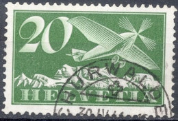 Schweiz Suisse 1940: Alpenflug Avion Alpe Zu Flug 4y Kreide Mi 213y Yv PA 9 Crayeux ⊙ CHURWALDEN 30.IV.44 (Zu CHF 60.00) - Usati