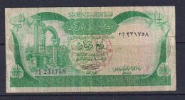 LIBYA - 1981 Quarter Dinar Circulated Banknote - Libië