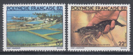 French Polynesia Polinesie 1980 Mi#306-307 Mint Never Hinged - Unused Stamps