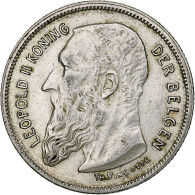 Belgique, Leopold II, 2 Francs, 2 Frank, 1909, Argent, TTB+, KM:58.1 - 2 Frank