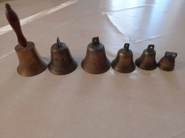 Lot De 6 Cloches Anciennes - Andere & Zonder Classificatie