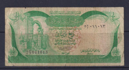 LIBYA - 1981 Quarter Dinar Circulated Banknote - Libya