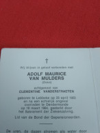 Doodsprentje Adolf Maurice Van Mulders / Lebbeke 25/4/1903 Dendermonde 19/43/1984 ( Clementine Vanderstraeten ) - Religion & Esotérisme