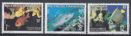 French Polynesia Polinesie 1980 Fish Mi#301-303 MNG - Ungebraucht