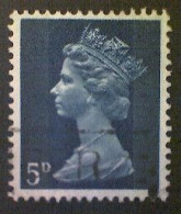 Great Britain, Scott #MH8, Used(o), 1968 Machin: Queen Elizabeth II, 5d, Stewart Blue - Machins