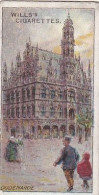 37 Oudenarde, Town Hall    - Gems Of Belgian Architecture 1915 -  Wills Cigarette Card -   - Antique - 3x7cms - Wills