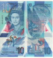 EAST CARIBBEAN New  $ 10   Polimer  2019  PW57   (Queen Elizabeth II -  Admiralty Bay At Back)   UNC - Ostkaribik