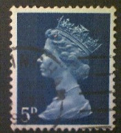 Great Britain, Scott #MH8, Used(o), 1968 Machin: Queen Elizabeth II, 5d, Stewart Blue - Machins