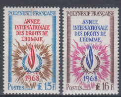 French Polynesia Polinesie 1968 Mi#87-88 Mint Never Hinged - Neufs