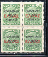 GREECE GRECIA ELLAS 1923 SURCHARGED 1922 CRETE STAMPS 10l On 20l  MNH - Ongebruikt